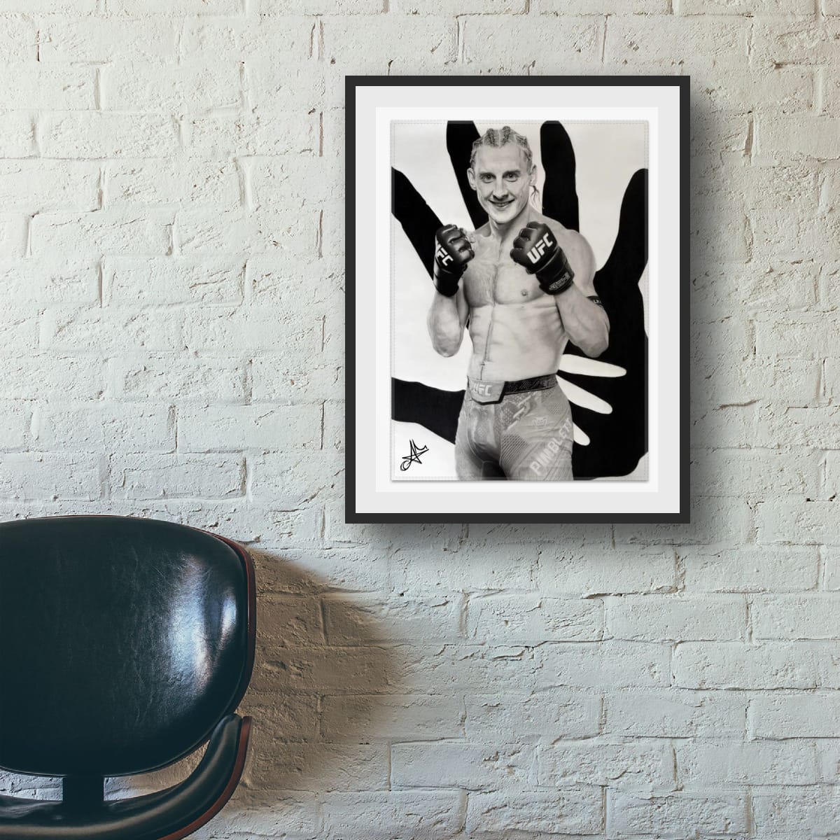 Paddy ‘The Baddy’ Pimblett Museum-Quality Matte Paper Metal Framed Poster