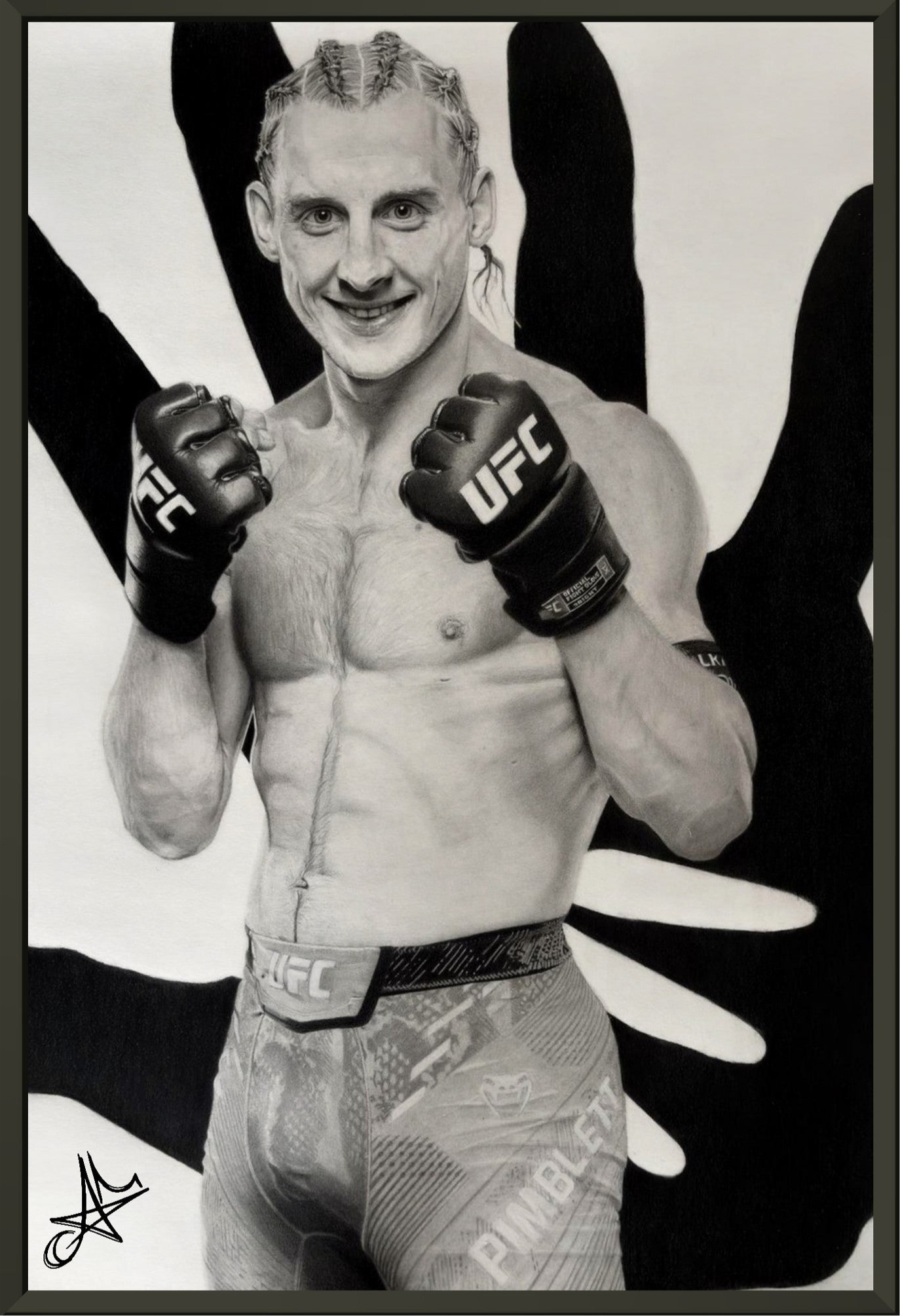 Paddy ‘The Baddy’ Pimblett Museum-Quality Matte Paper Metal Framed Poster