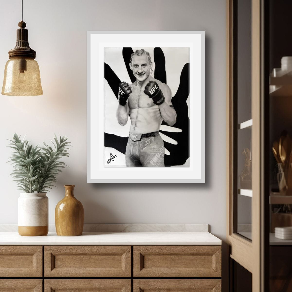 Paddy ‘The Baddy’ Pimblett Museum-Quality Matte Paper Metal Framed Poster